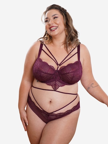 SugarShape High neck Bra 'Lola' in Purple