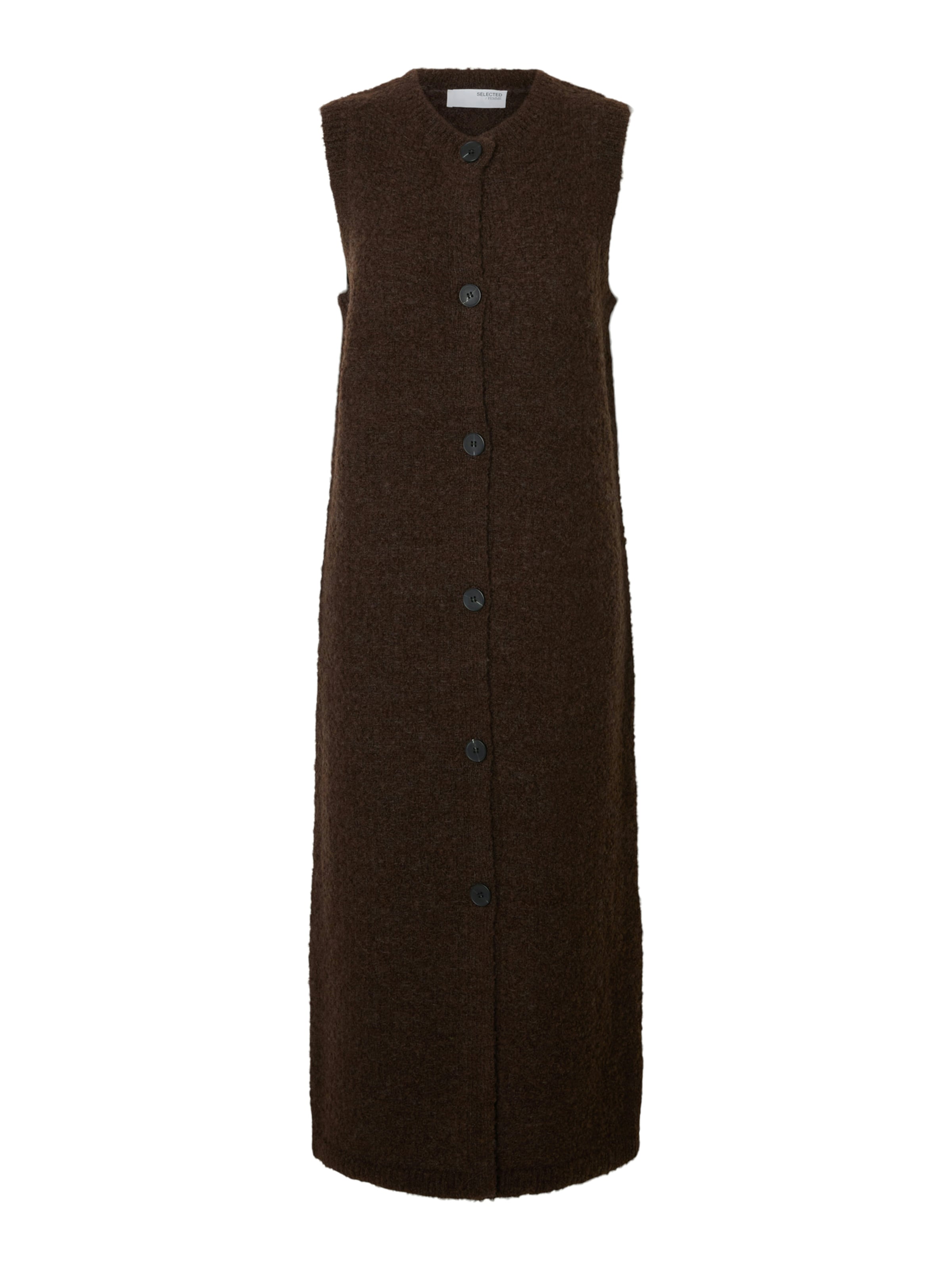 Abito in maglia 'SLFLelou' SELECTED di colore marrone scuro, Visualizzazione prodotti