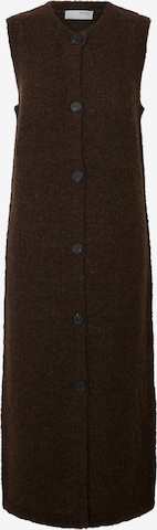 SELECTEDPletena haljina 'SLFLELOU' - smeđa boja: prednji dio