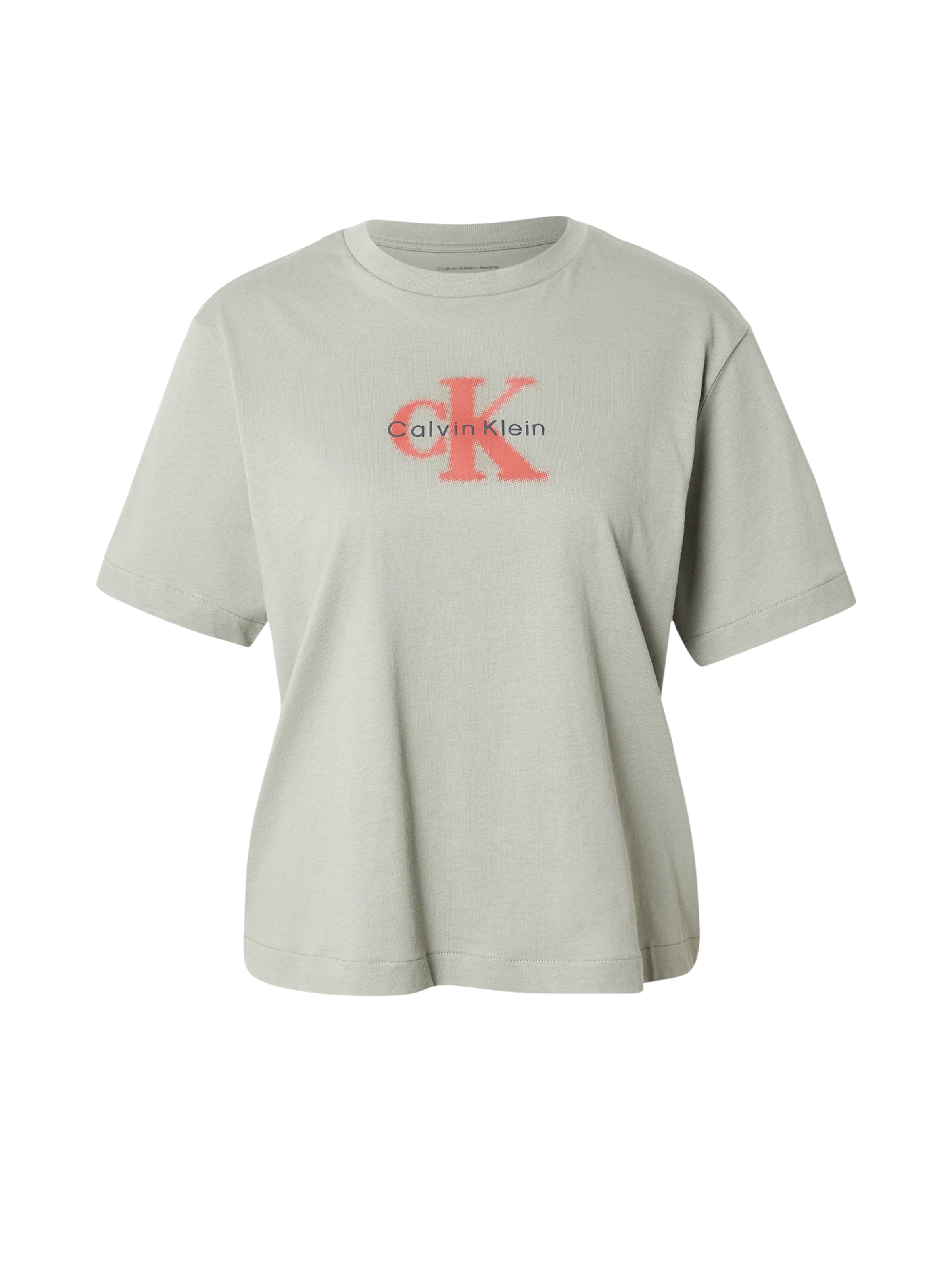 Calvin Klein Jeans Μπλουζάκι 'SEASONAL' σε πράσινο: μπροστά