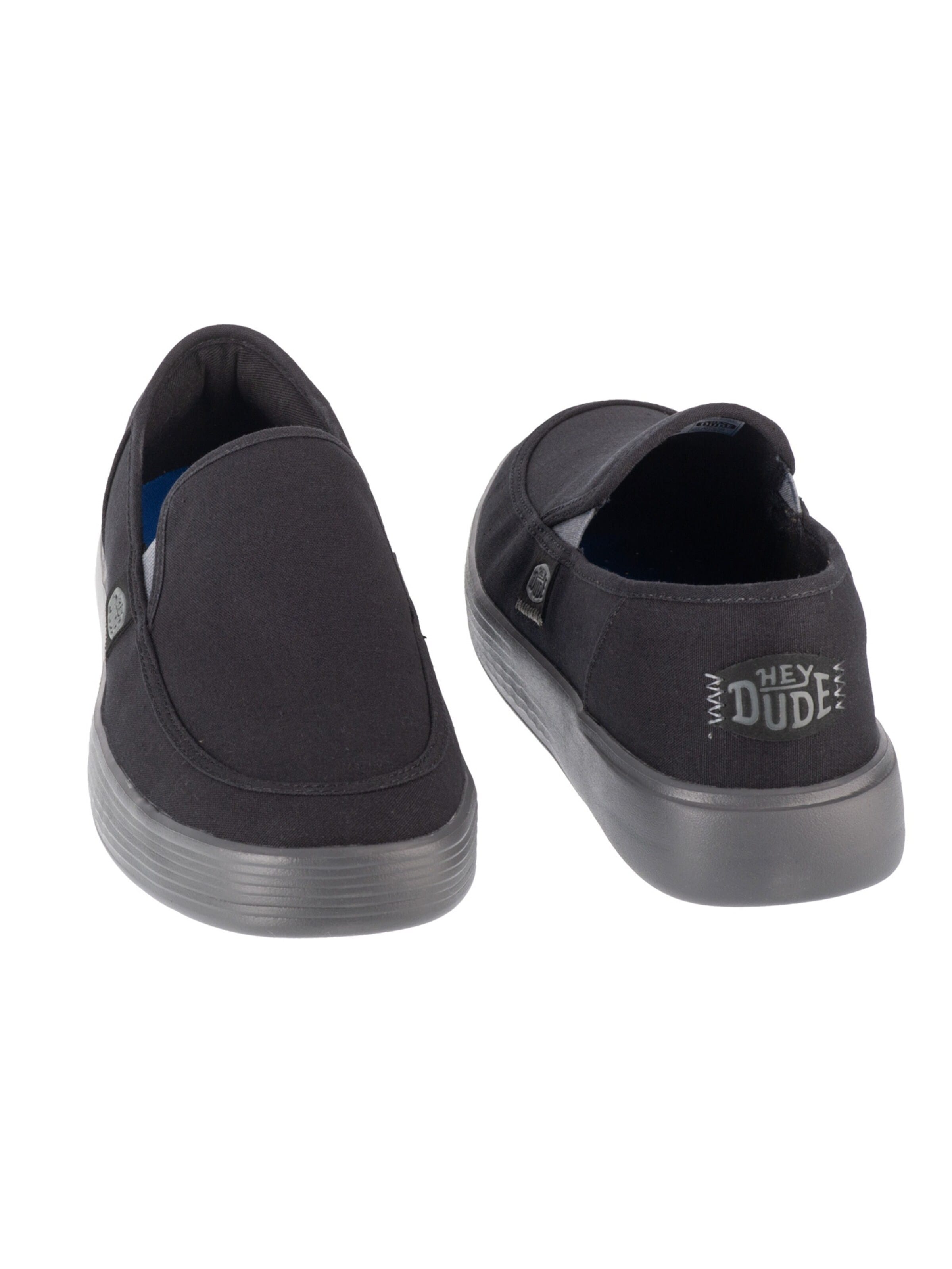HEY DUDE Moccasin 'Hey Dude Sunapee M Canvas' in Black