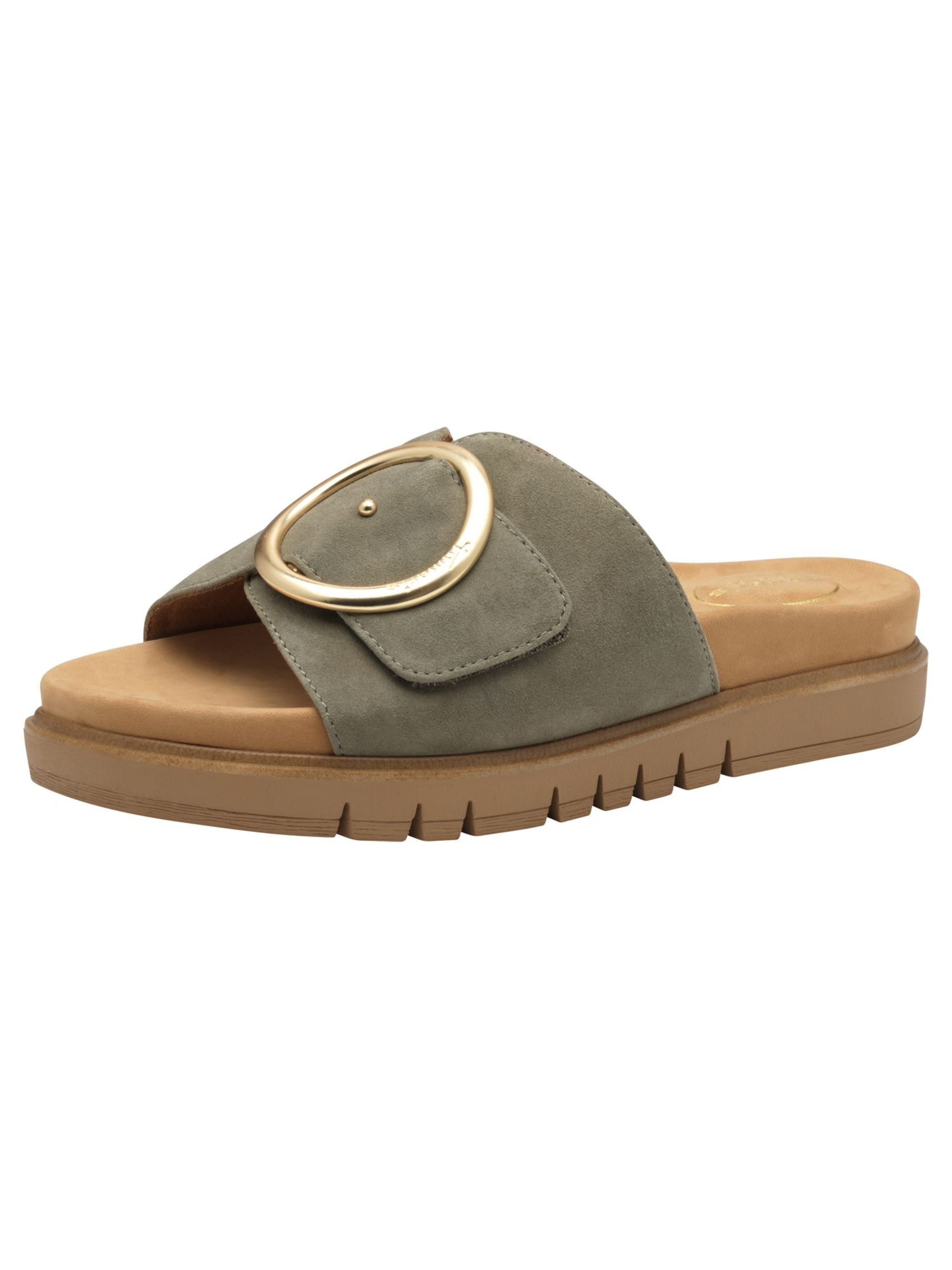 Zoccoletto di Tamaris in verde: frontale