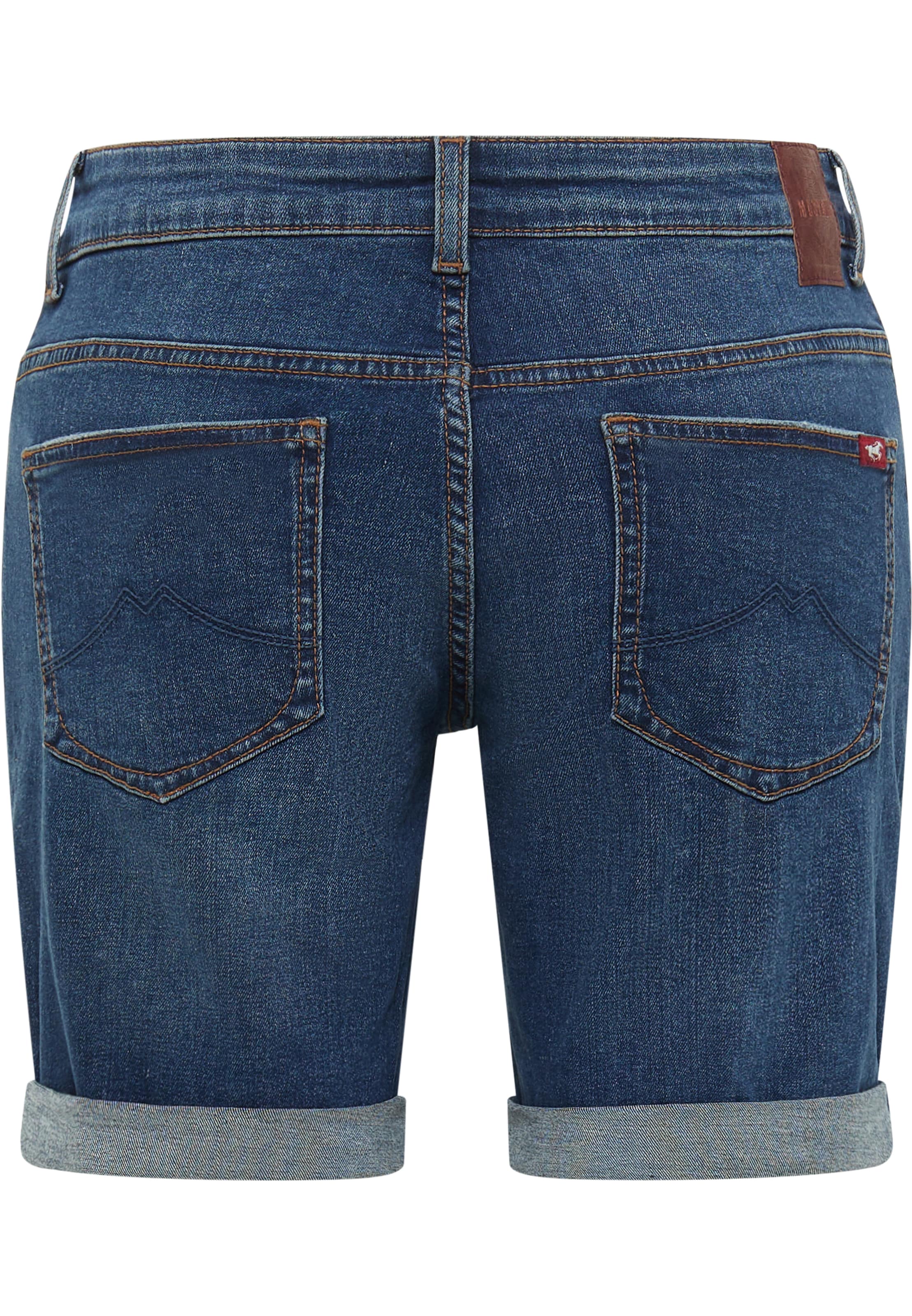 MUSTANG Regular Jeans ' Bermuda ' in Blau