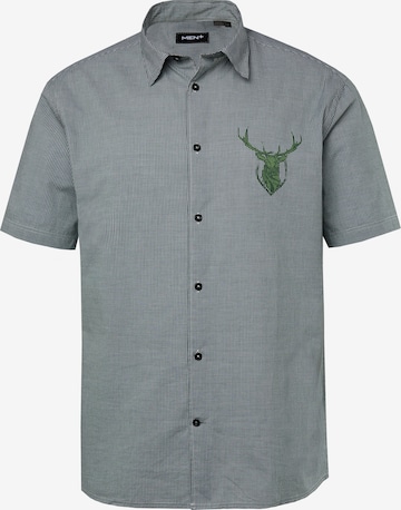 Chemise Men Plus en gris : devant