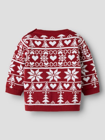 NAME IT Pulover 'NBNRismas' | rdeča barva
