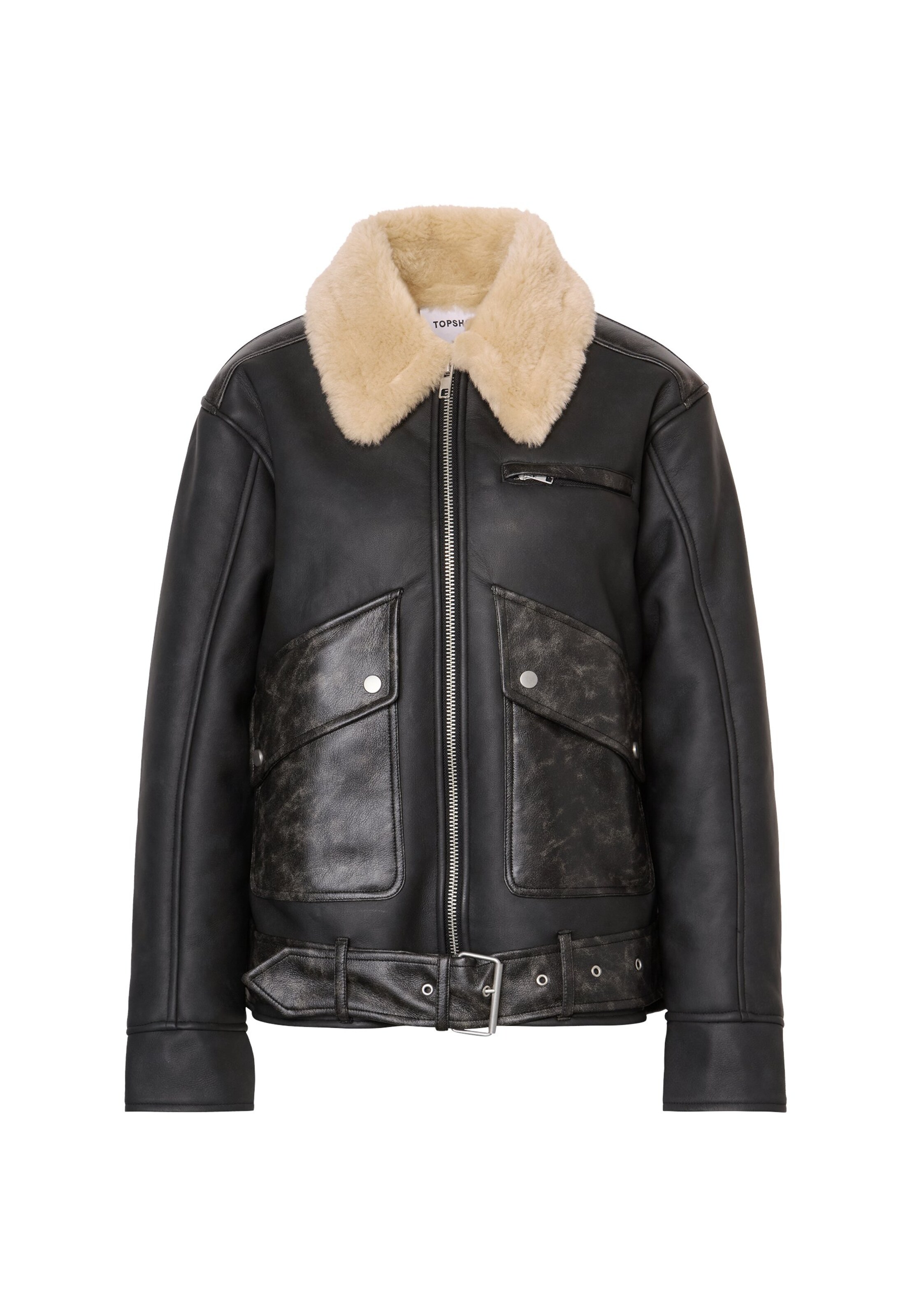 TOPSHOP Between-season jacket 'TSSIGRID' in Black: front