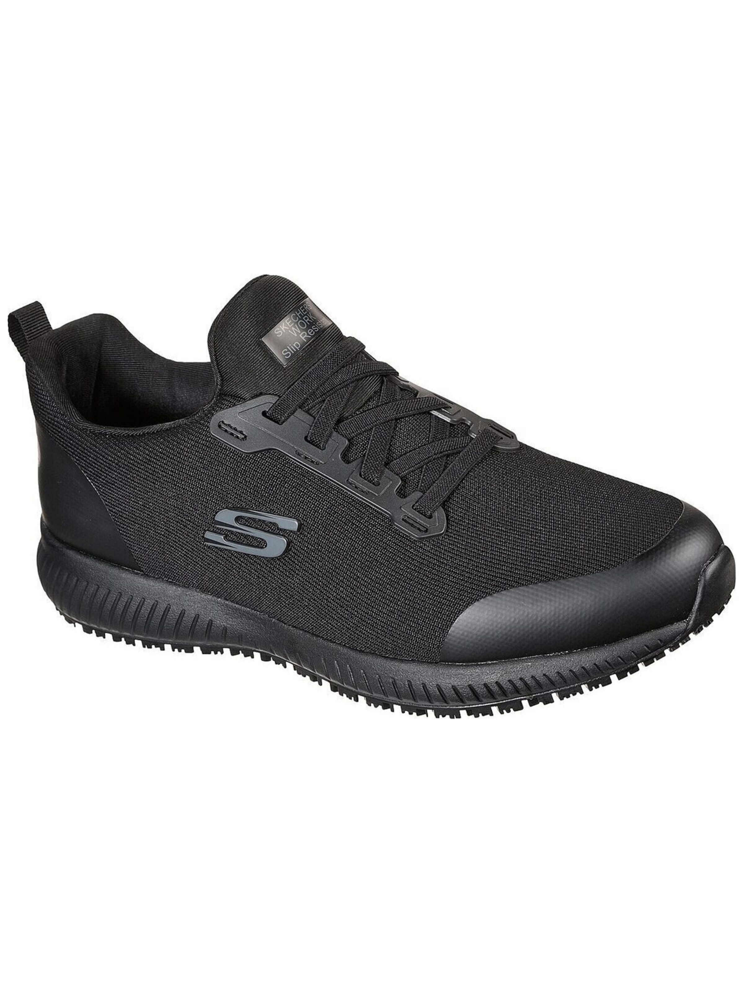 SKECHERS WORK Footwear Sneakers laag 'Squad Sr' in Zwart