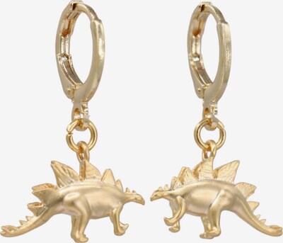 Fräulein Wunder Boucles d'oreilles 'Stegosaurus' en or, Vue avec produit