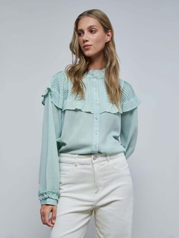 Scalpers Blouse in Blauw: voorkant