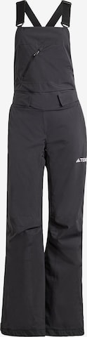 ADIDAS TERREX Regular Outdoor Pants 'Xperior 2L Insulated Bib' in Black: front