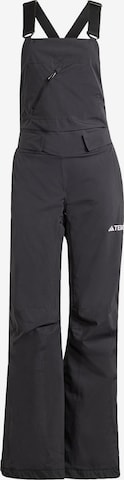 ADIDAS TERREX - regular Pantalón de montaña 'Xperior 2L Insulated Bib' en negro: frente