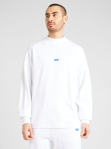 HUGO Sweatshirt 'Nedro' in Wit: voorkant