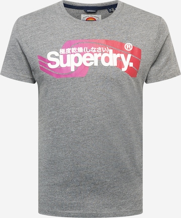 Superdry T-Shirt in Grau: predná strana