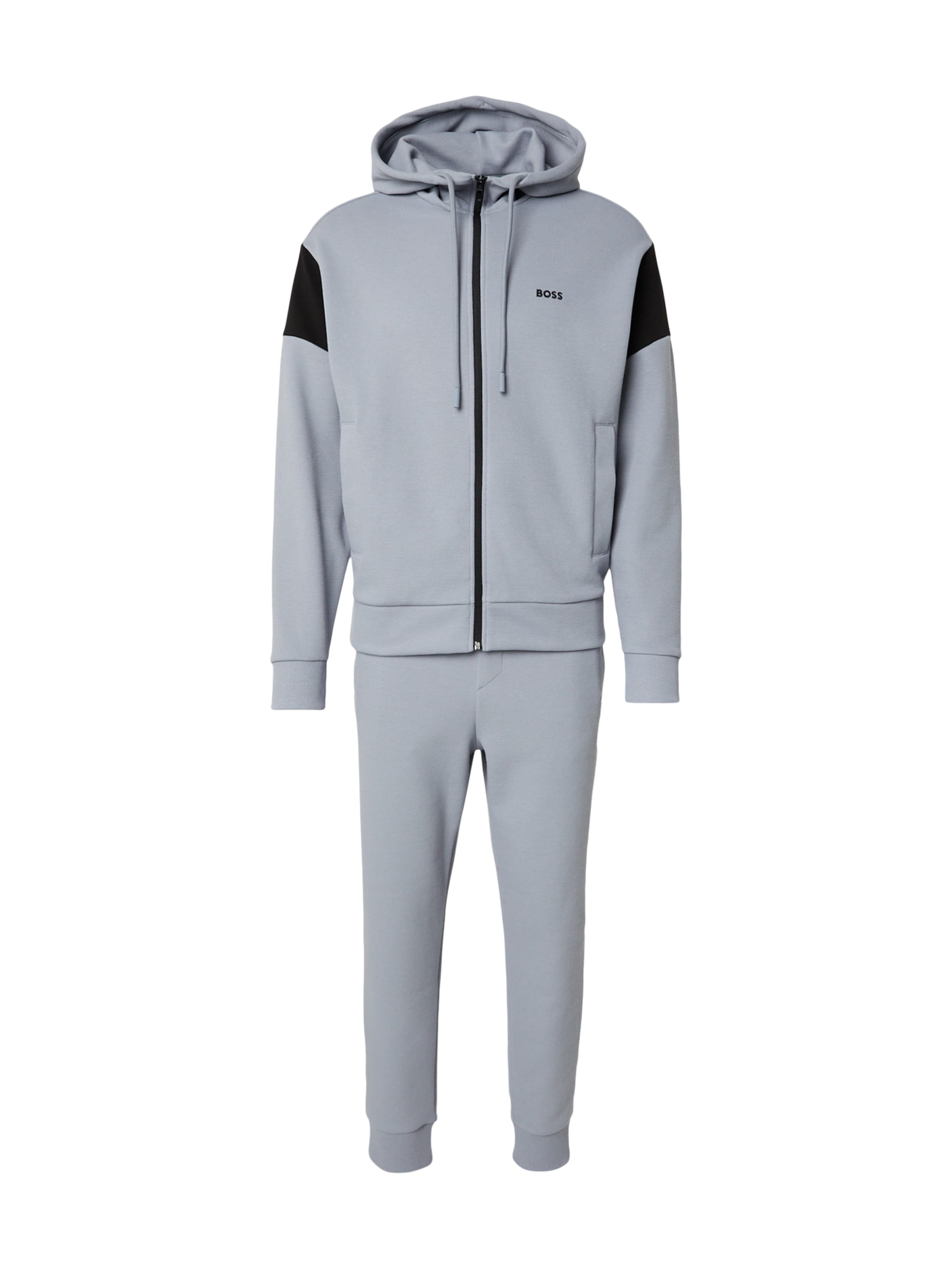 BOSS Jogging komplet veličine S u siva / crna, Pregled proizvoda