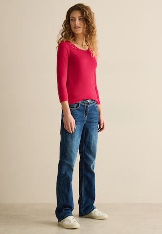 CECIL Basic Shirt mit Rundhals in Rot
