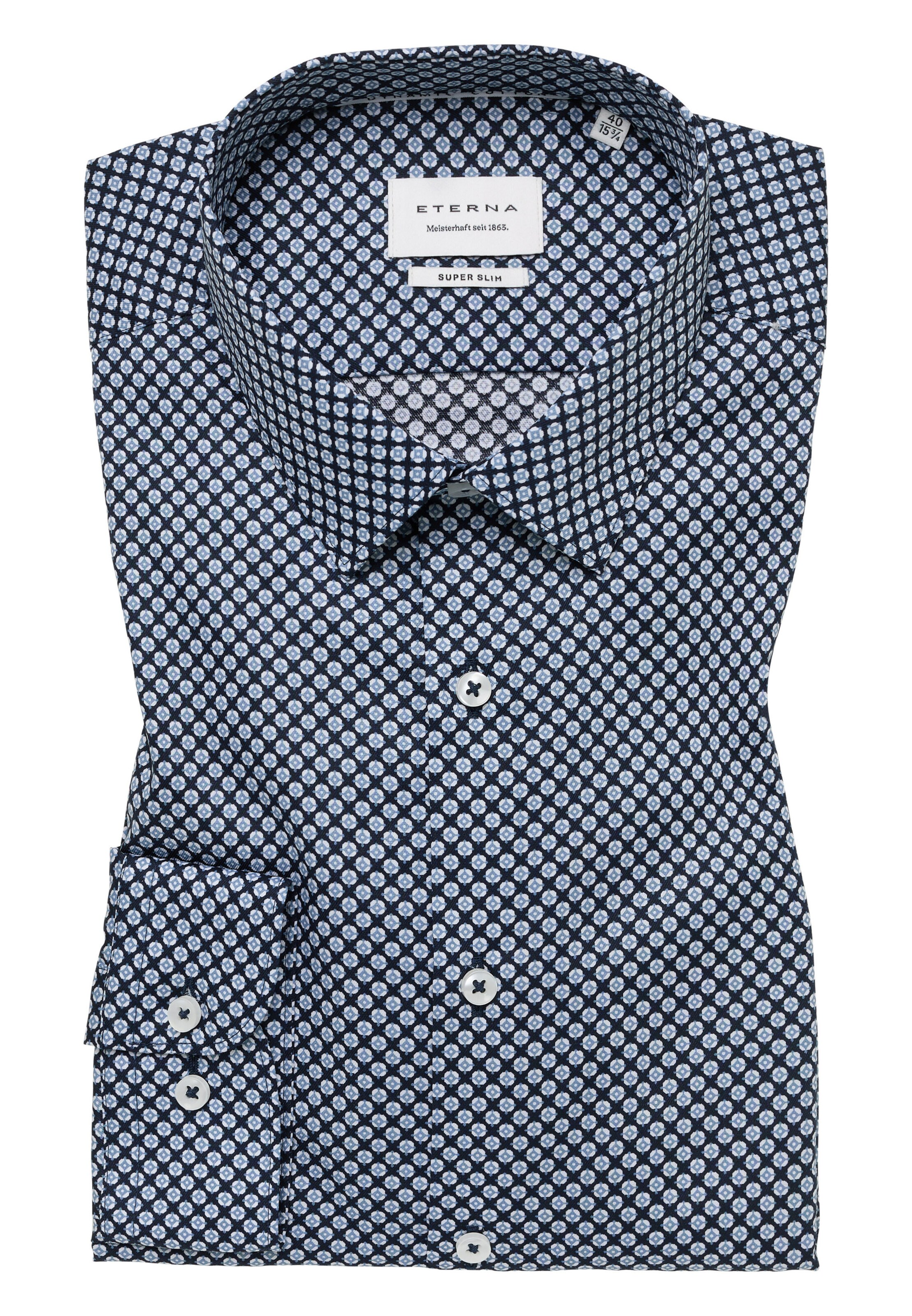 ETERNA Slim Fit Businesshemd in Blau