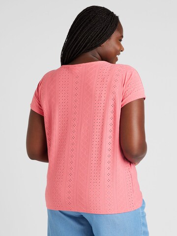 ONLY Carmakoma T-Shirt 'ZABBI' in Pink