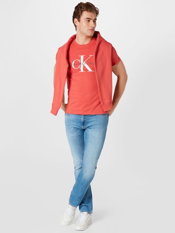 Calvin Klein Jeans Sweatshirt in Red