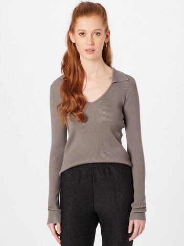 MSCH COPENHAGEN Sweater 'Aggie Harike' in Grey: front