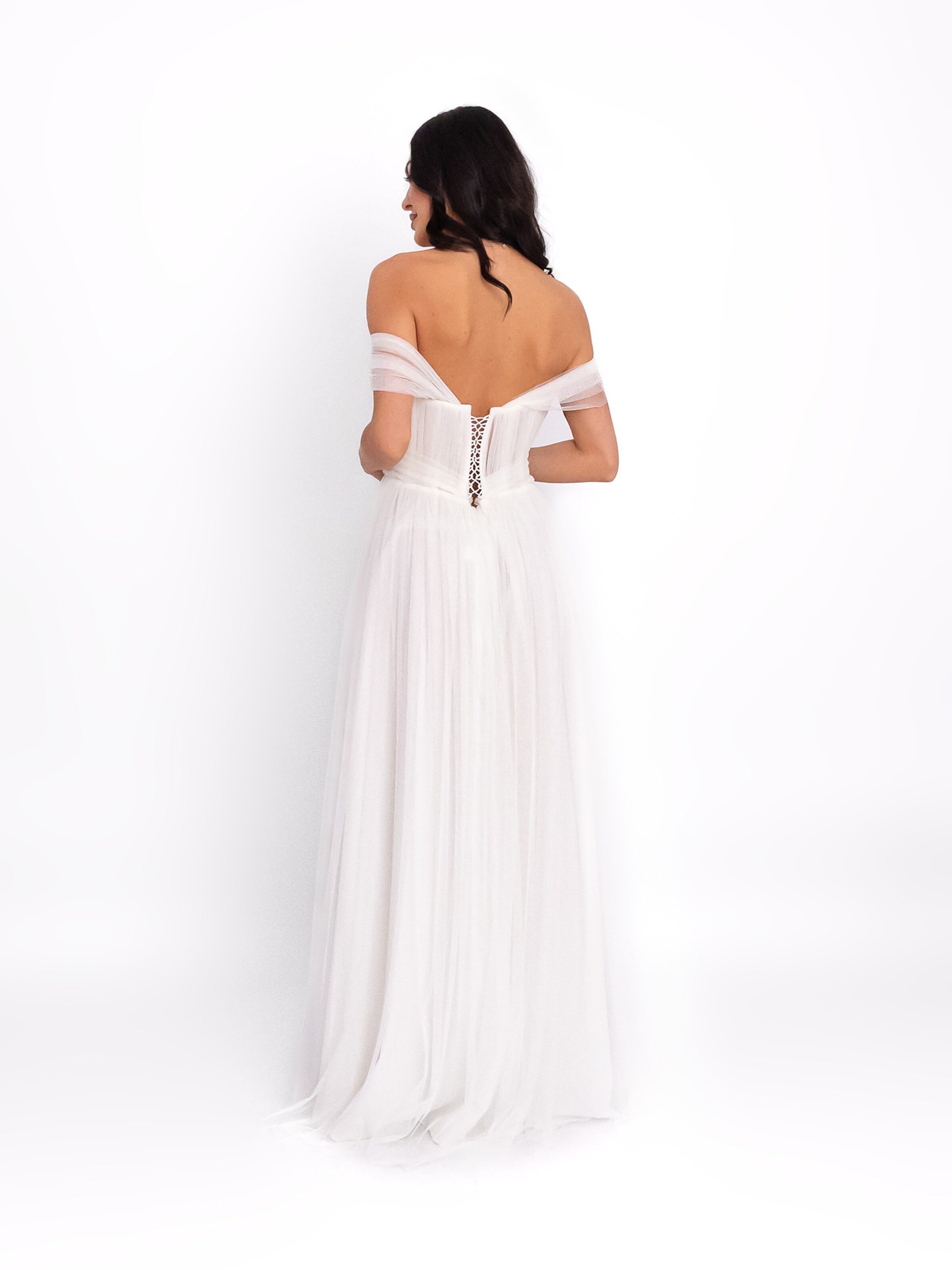 acob a porter Abendkleid‌‌‌‌ in Weiß