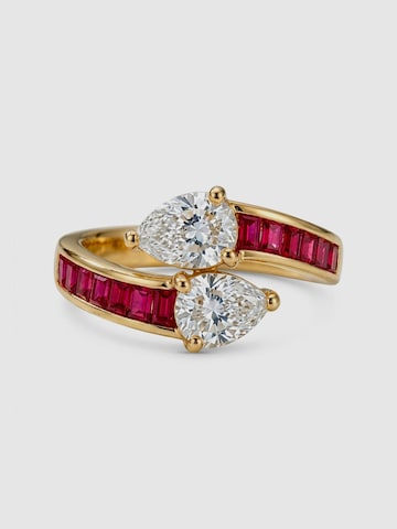 Luxenter - Anillo 'Darbia' en rojo