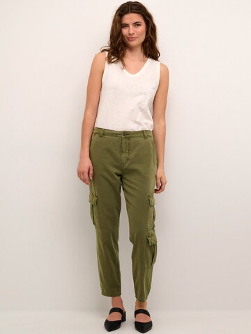 Coupe slim Pantalon cargo 'Jacky' CULTURE en vert