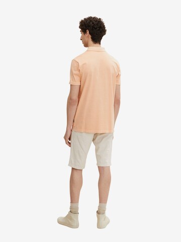 TOM TAILOR Poloshirt 'Printed' in Orange