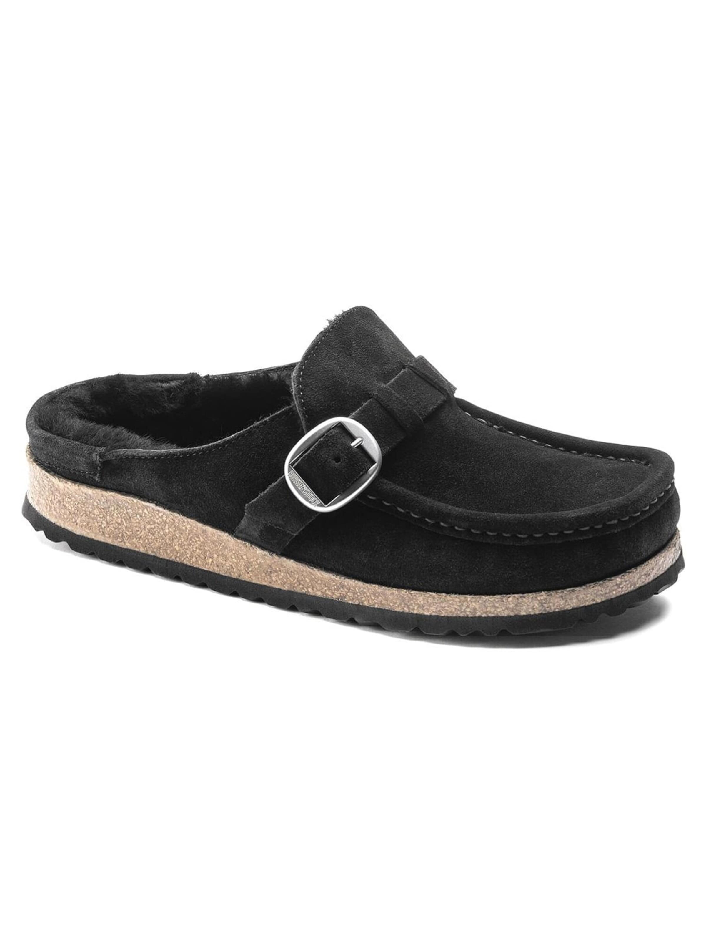 BIRKENSTOCK Klapki 'Mens Buckley Black Sandals' w kolorze czarny: przód