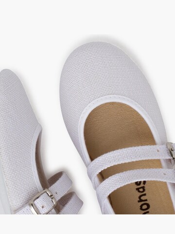 Ballerines Pisamonas en blanc