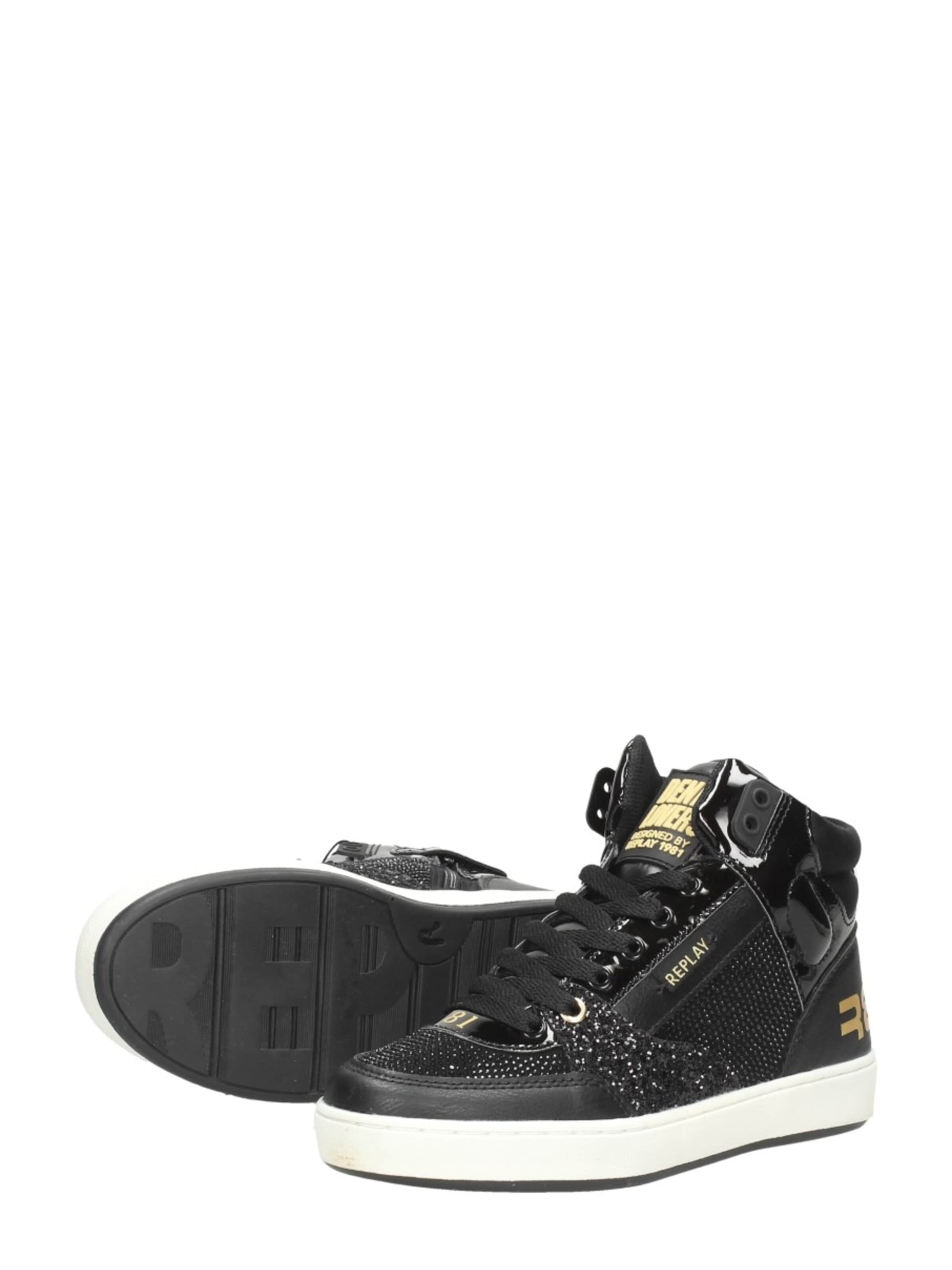 Baskets 'Cobra Mid' REPLAY en noir