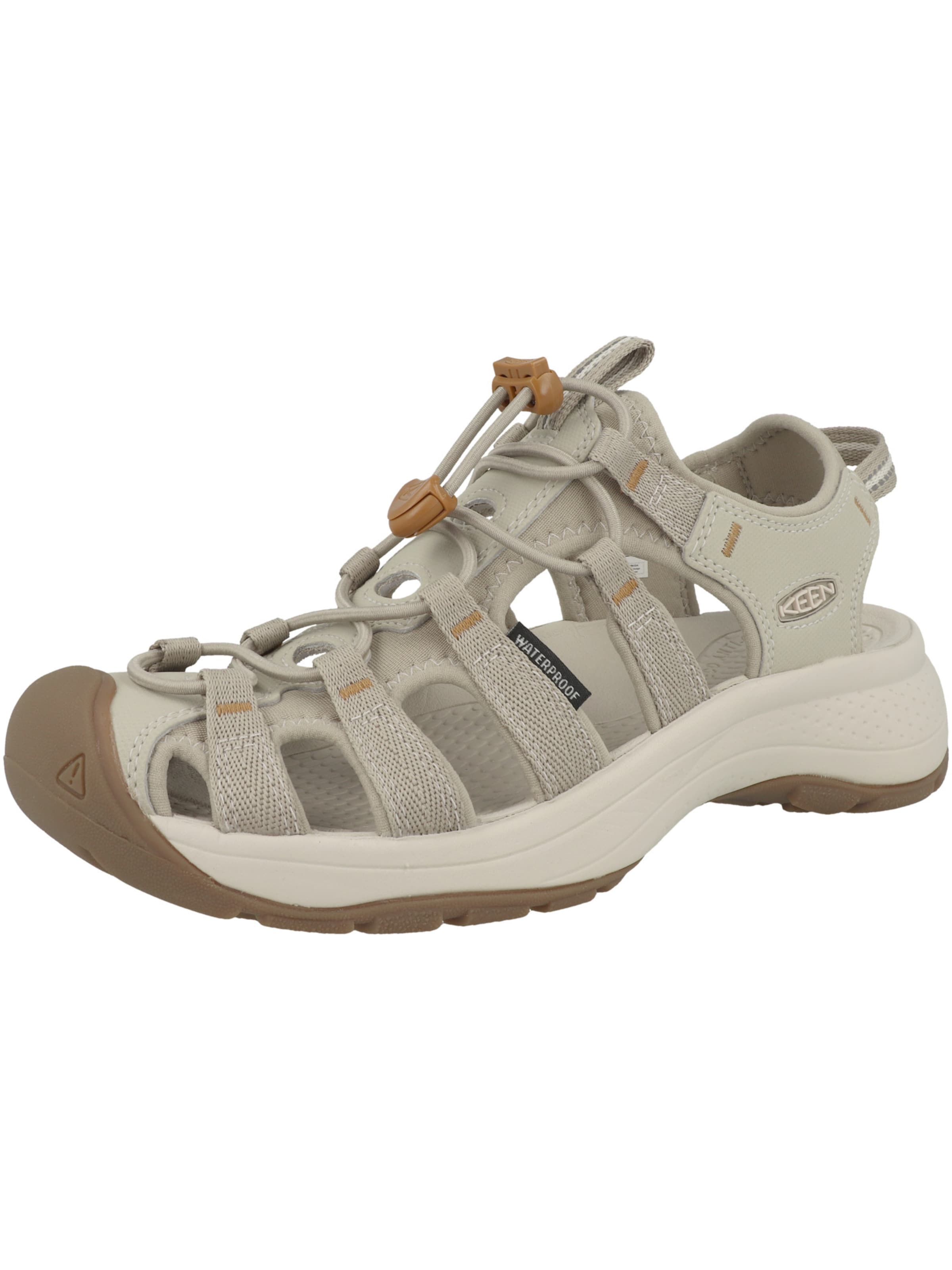 Sandalo da trekking 'Astoria' di KEEN in beige: frontale