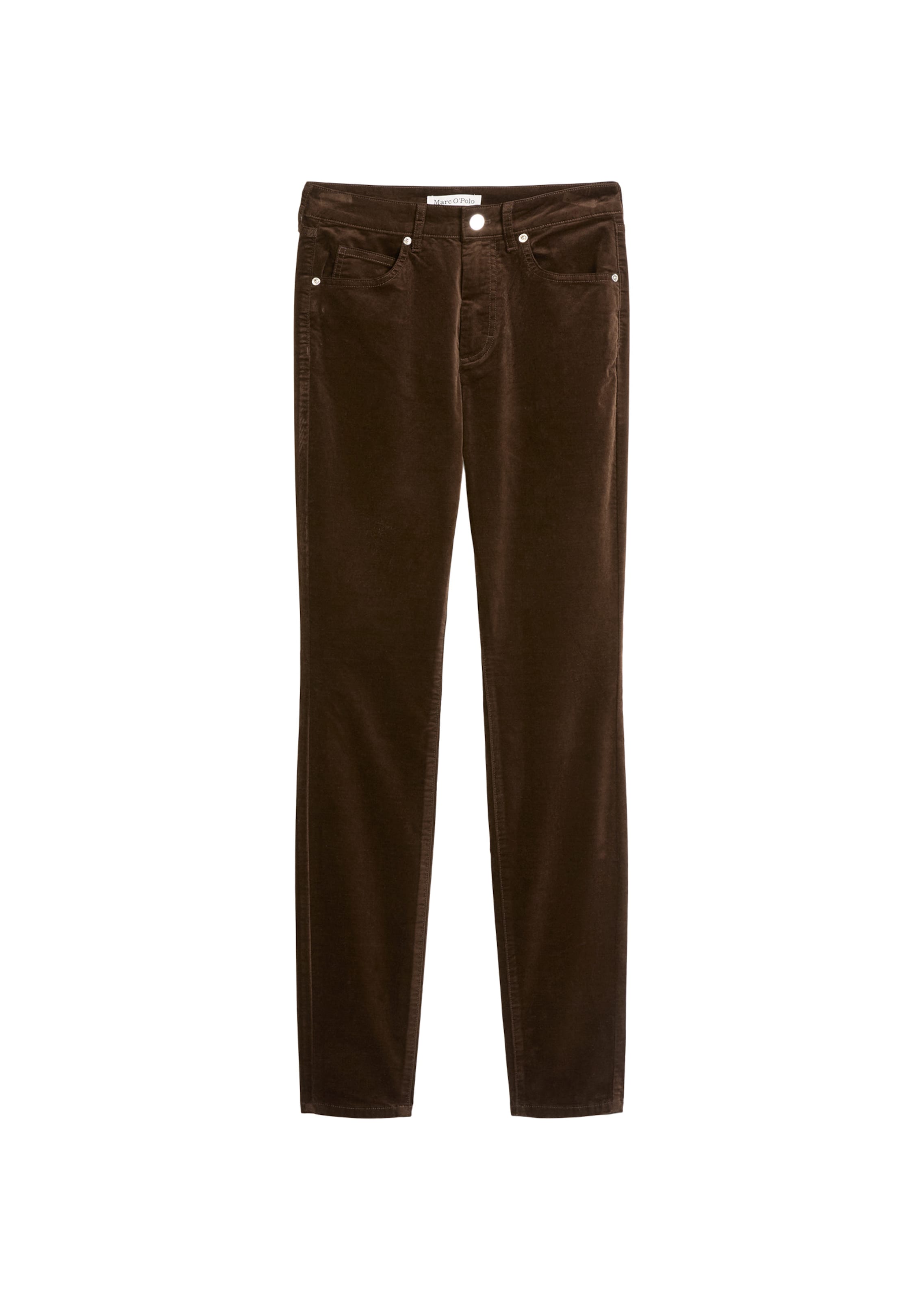 Marc O'Polo Slimfit Broek 'Alkea' in Bruin: voorkant