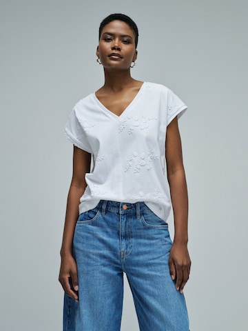 Salsa Jeans Shirt in Wit: voorkant