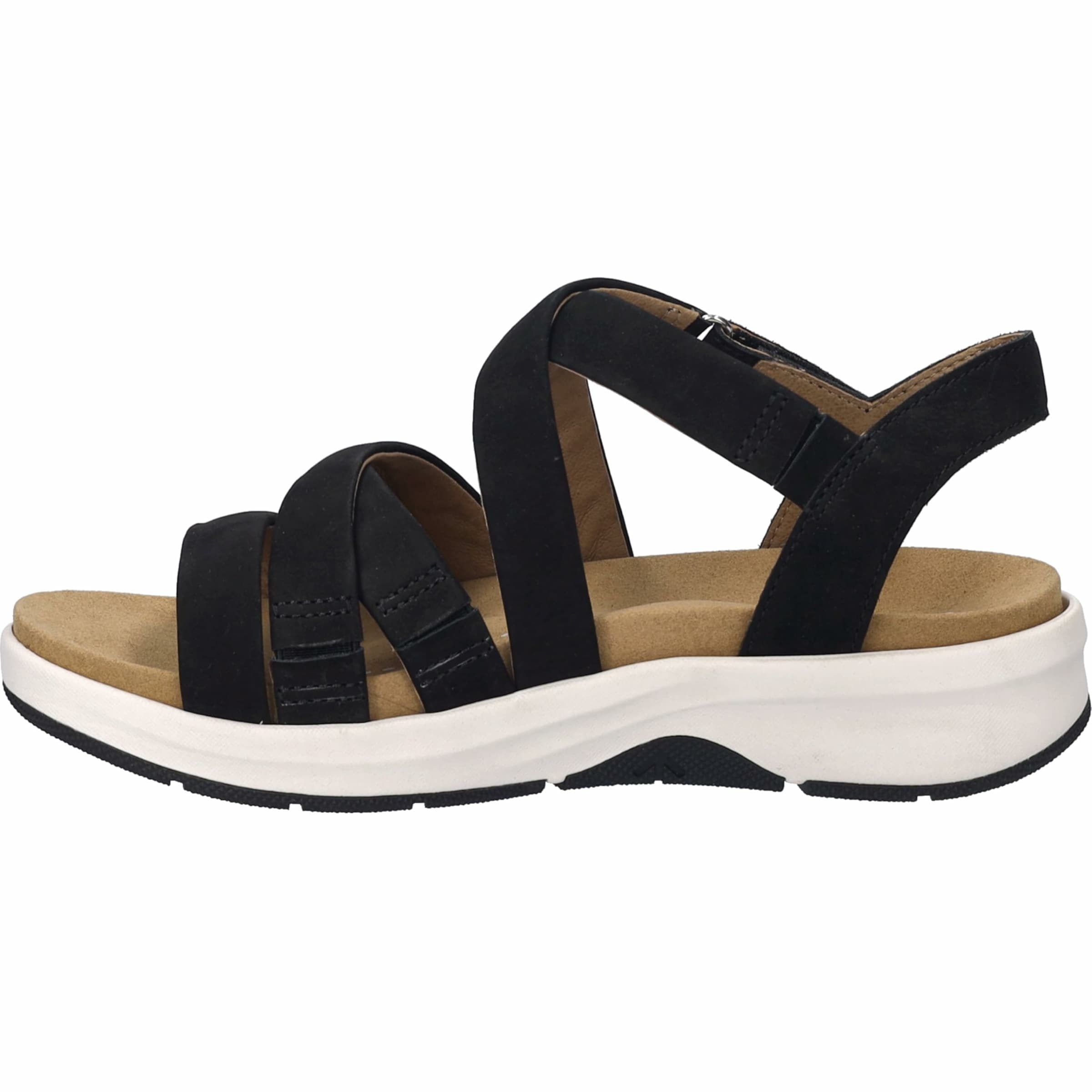 JOSEF SEIBEL Strap sandal in Black: front