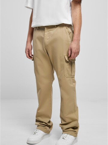 Urban Classics Regular Cargobroek in Beige: voorkant