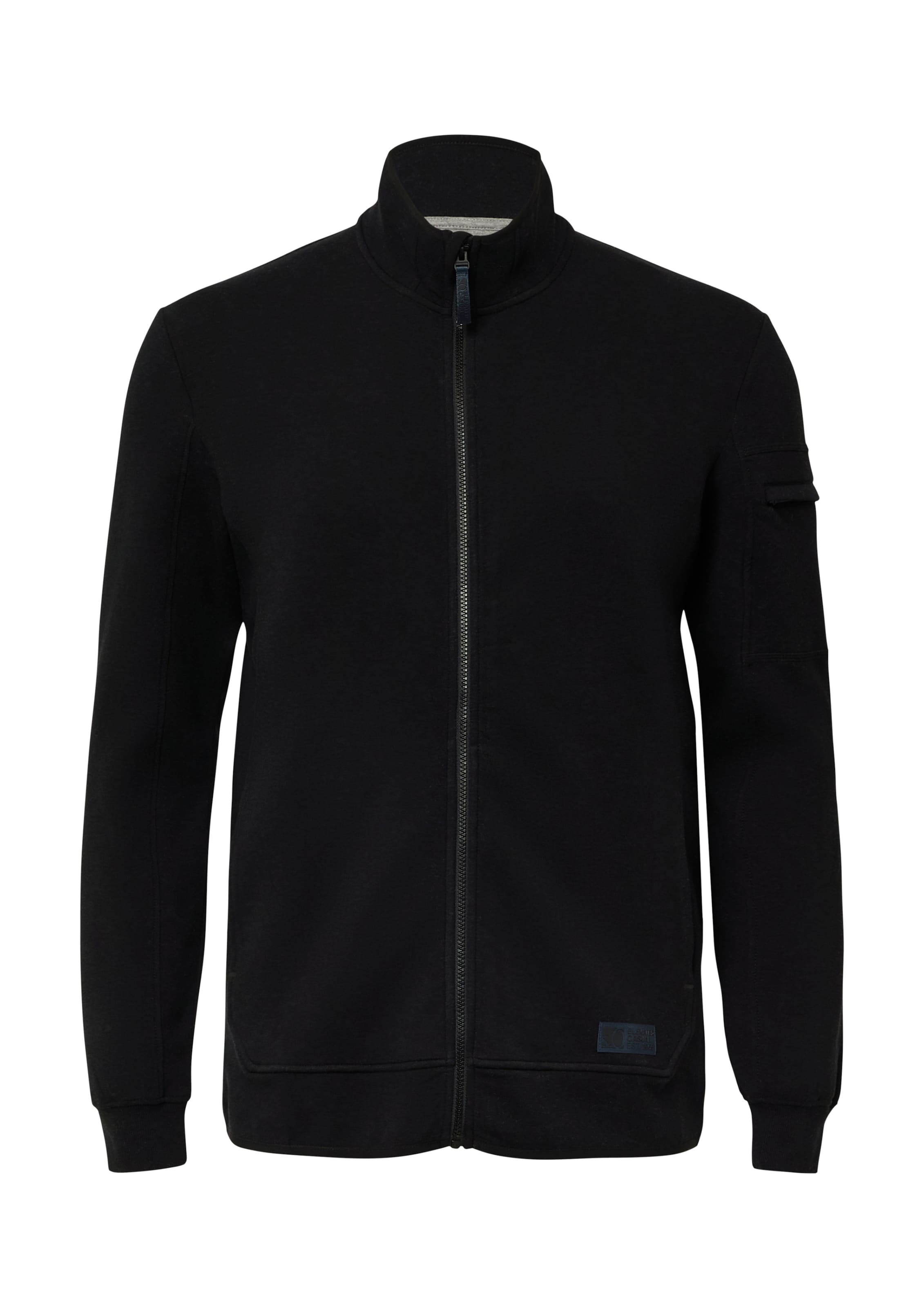 s.Oliver Sweatjacke in Schwarz: Vorderseite