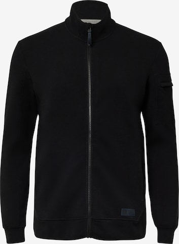 Veste de survêtement s.Oliver en noir : devant