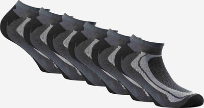 Rohner Basic Sportssokker i lysegrå / mørkegrå / sort, Produktvisning
