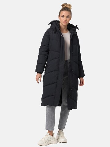 NAVAHOO Winter coat 'Kuschelmausi' in Black