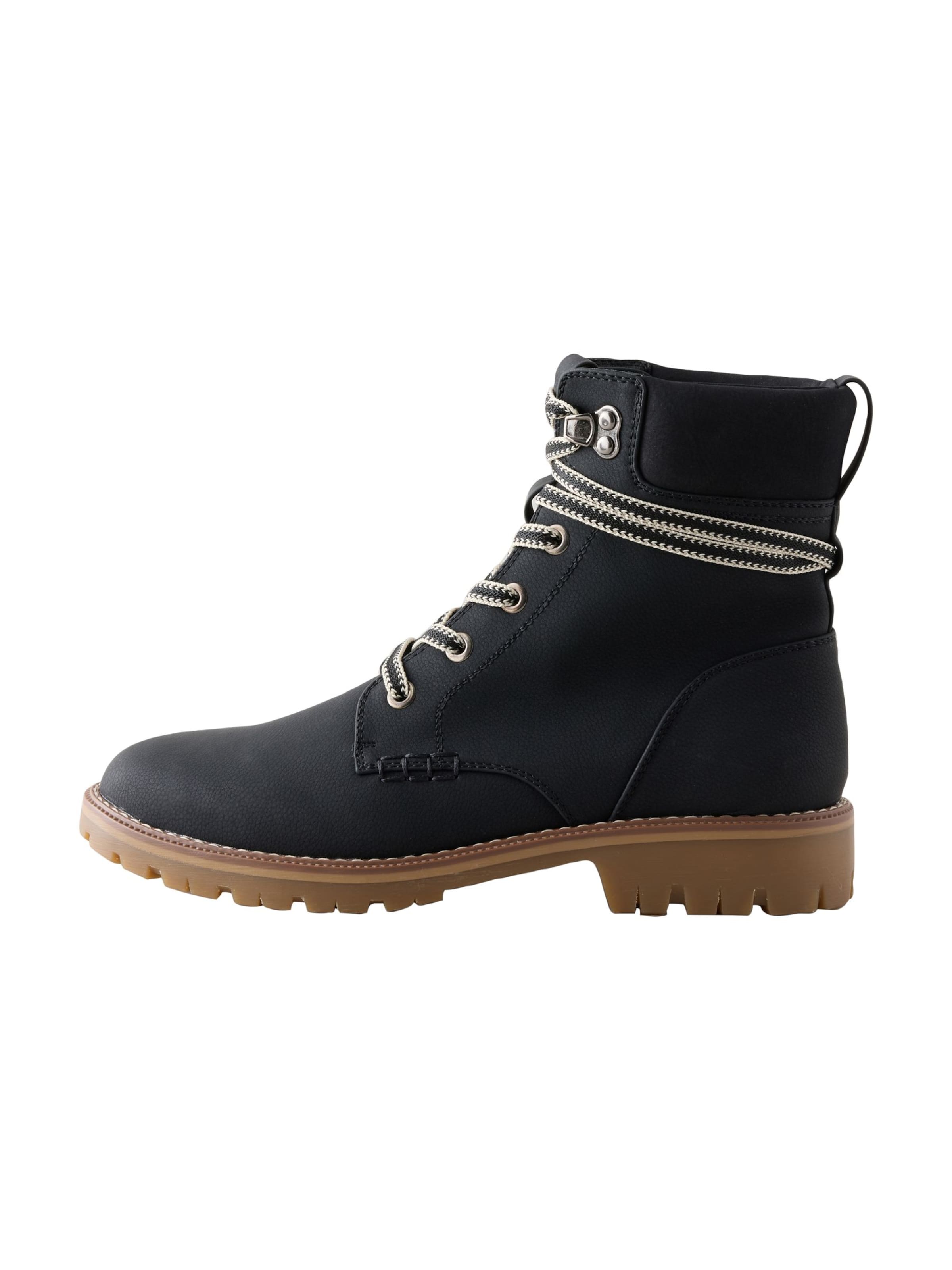 Bottes à lacets Next en noir : devant