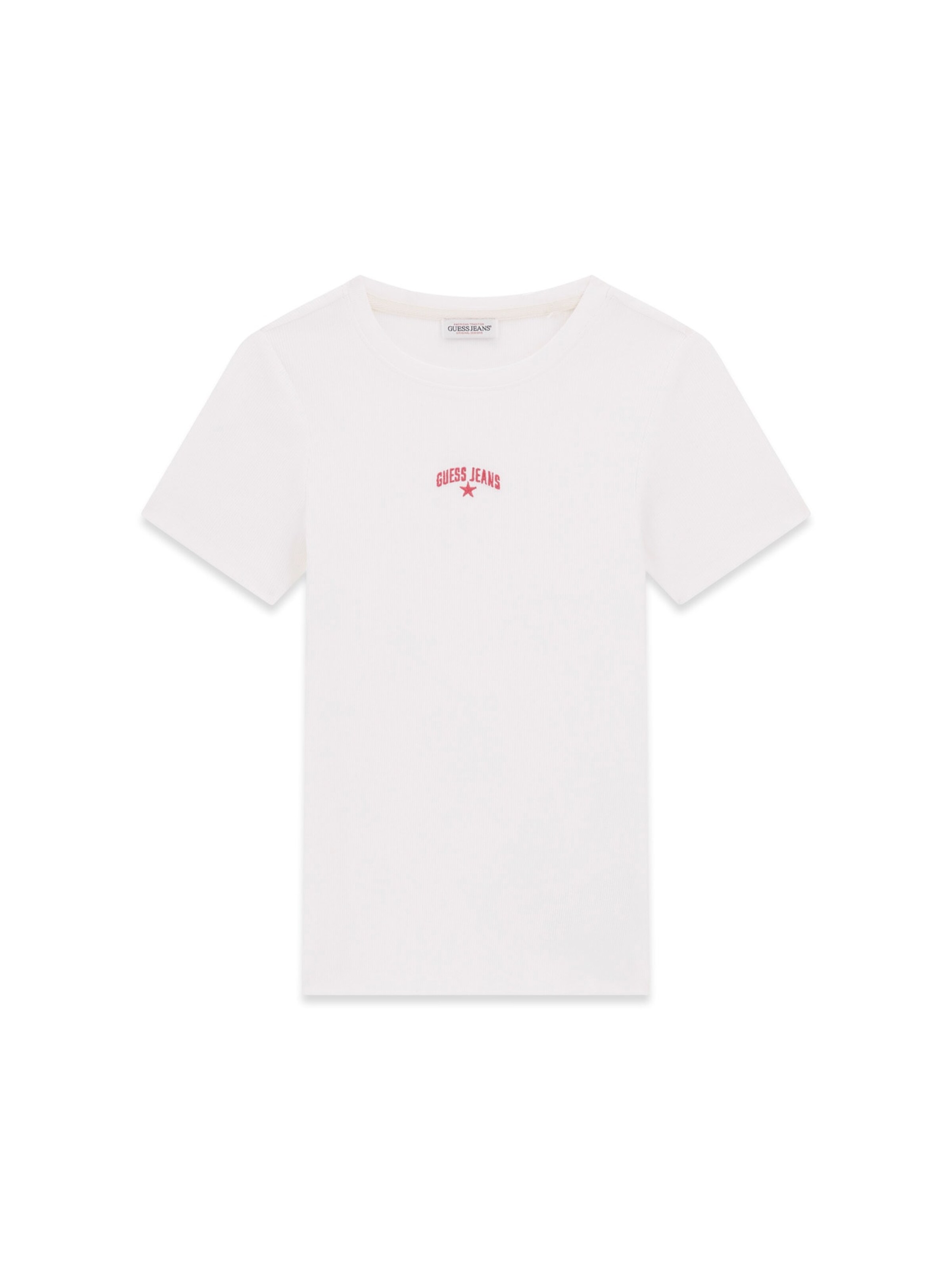 GUESS JEANS Μπλουζάκι σε λευκό: μπροστά