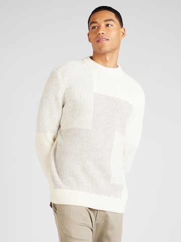 River Island Sweater in Beige: front