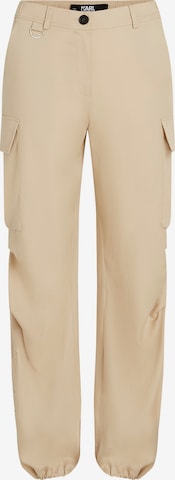 Karl Lagerfeld Regular Hose in Beige: predná strana