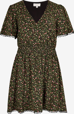 Apricot Ditsy Floral Gold Foil Mini Dress ' ' in Schwarz: Vorderseite