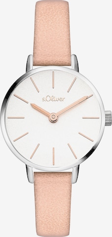 s.Oliver Analoguhr in Pink: Vorderseite
