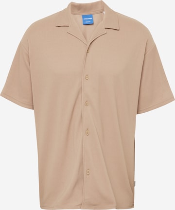 JACK & JONES - Ajuste regular Camisa 'VALENCIA' en marrón: frente