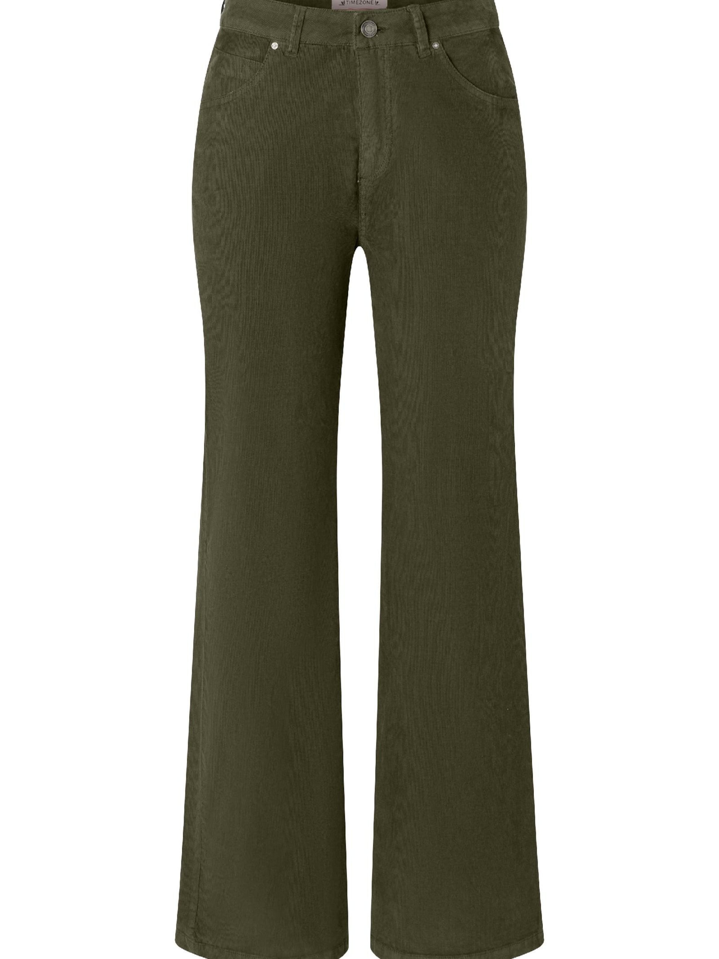 TIMEZONE Wide leg Jeans 'Cora' in Green