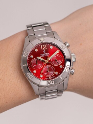 FESTINA Analog watch in Red: front