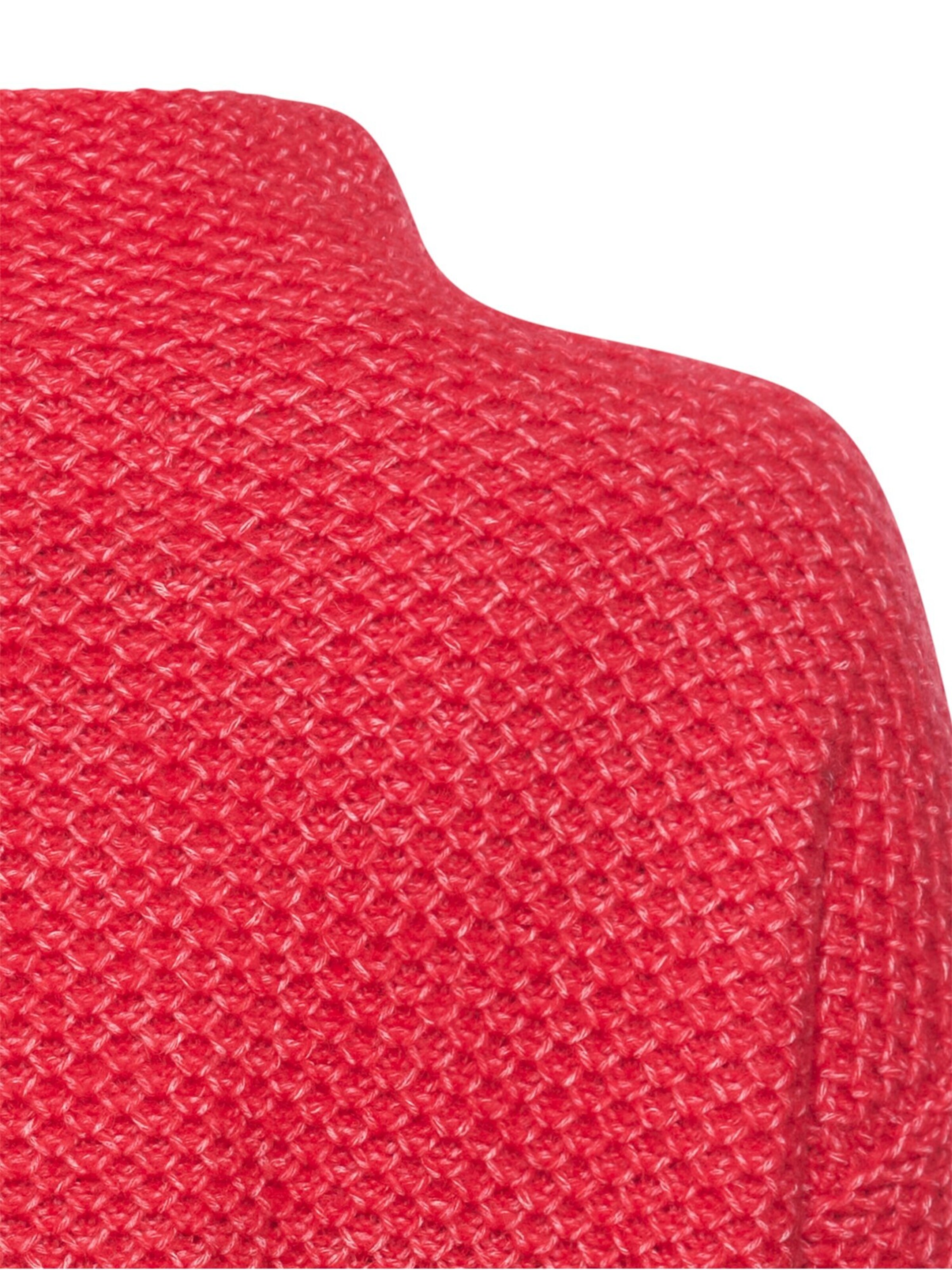 CAMEL ACTIVE Strickpullover mit überschnittenen Schultern in Rot
