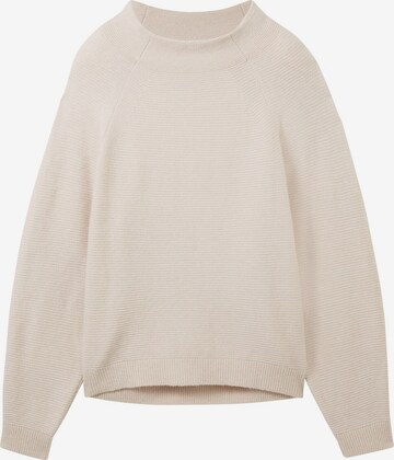 Pull-over TOM TAILOR en beige : devant